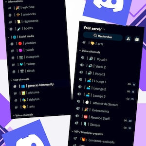 Professioneller Discord-Server – Sofort einsatzbereite Vorlage für YouTuber und Streamer