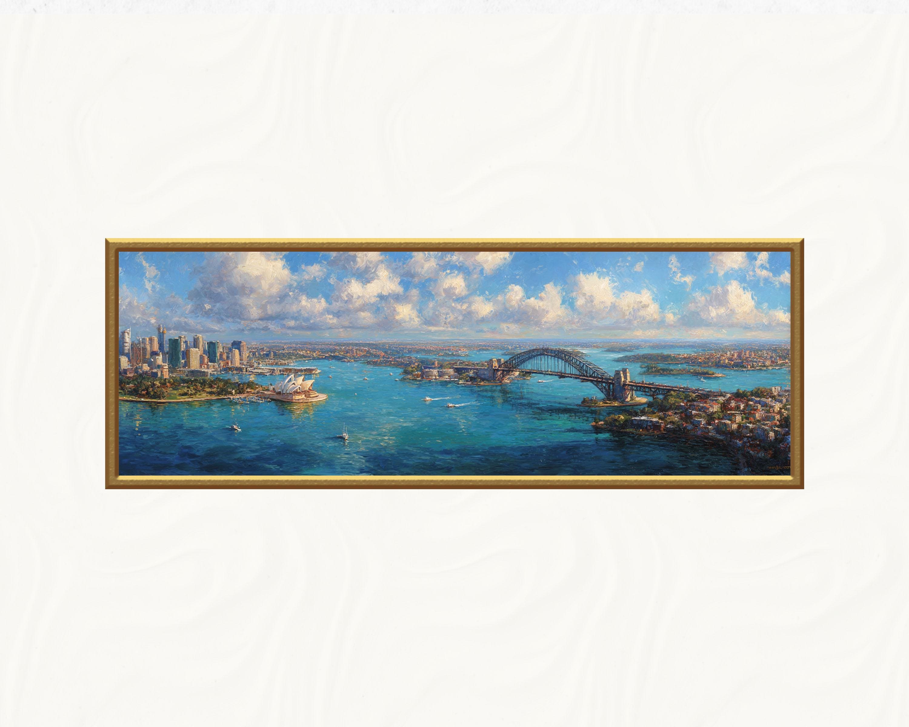 Sydney Harbour Panorama Print – Opera House and Harbour Bridge