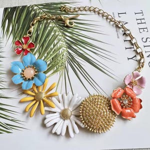 Oscar de la renta necklace - gold / mixed