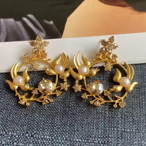 Oscar de la renta - pearl earring