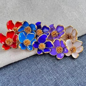 Oscar de la Renta earrings - Flowers