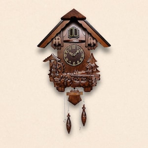 Vintage Cuckoo Wall Clock – Handcrafted Charm & Timeless Tradition