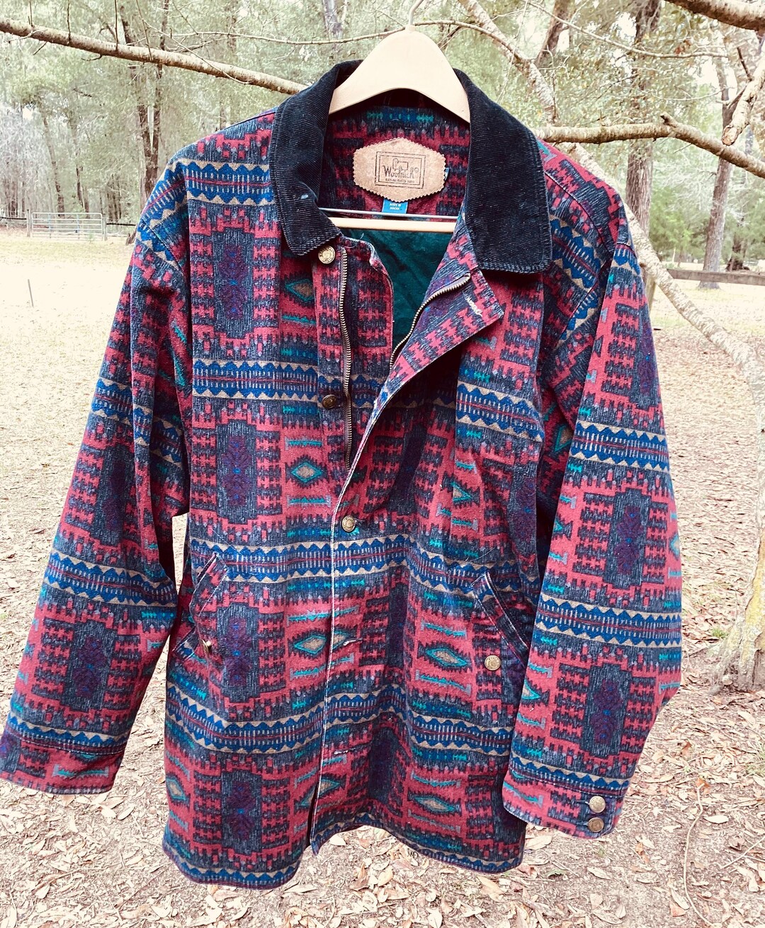Aztec Design Woolrich Jacket Men Size Medium - Etsy