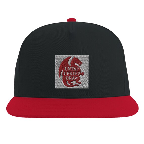 MTG Rules Meme Hat Snap Back Cap Black/red Hat Card Game Gift Embroidered  Dragon - Etsy