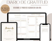 Diario di gratitud digital, Bienestar, Mindfulness, Planificador Diario, Agenda Digital de Manifestación,PDF Descargable, Editadle.