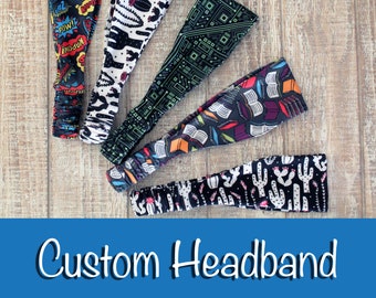 Custom Knit Fabric Headband for Adult Women from My Spoonflower Shop | Gifts Under 15 Dollars
