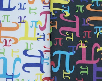 Pieces of Pi Cotton Math Fabric Fat Quarter