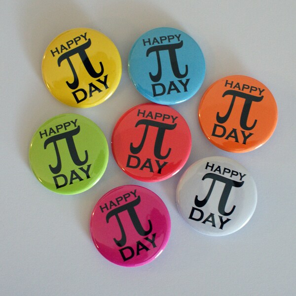 Pi Day Colorful Nerdy Geeky Math 1.5" Pinback Button | Gifts Under 5 Dollars