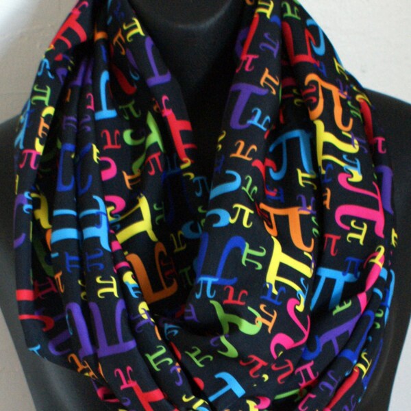 Pi Math Scarf - Nerd Geek Silky Infinity Scarf