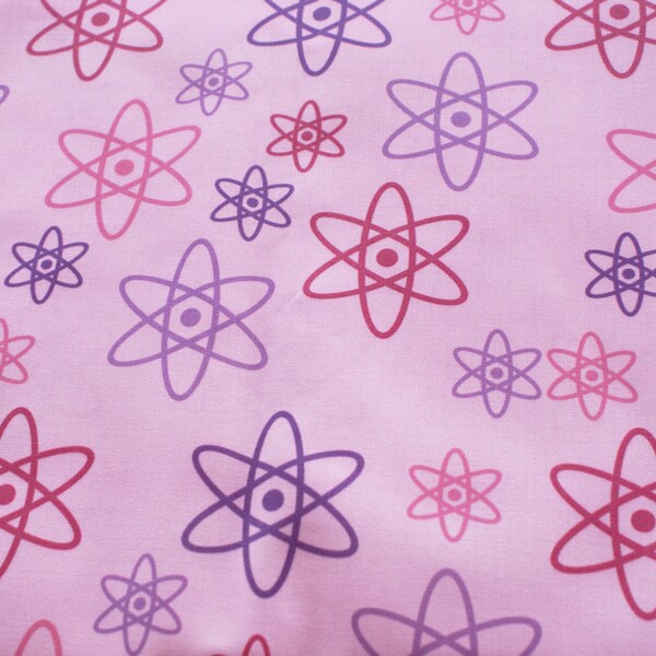 Atomic Orbits (Pink) Chemistry Fat Quarter Science Fabric