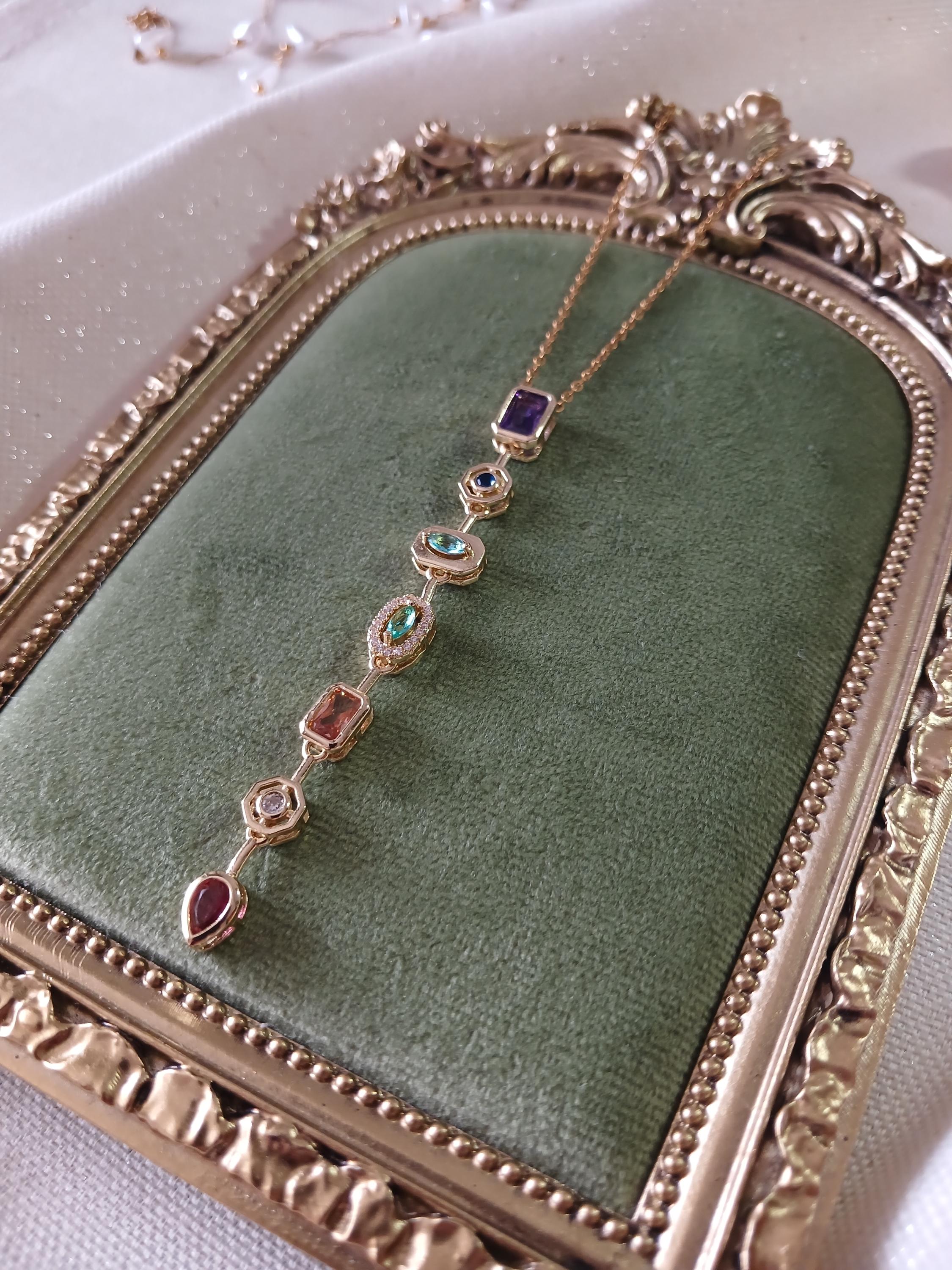 AURA LINE NECKLACE , gold necklace , jewelry, gift for her,earring
