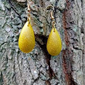 Drop Earrings Epoxy Unique Color