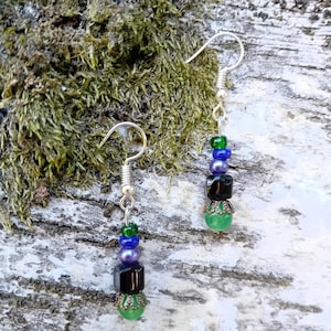 Poetic Earrings with Semi-Precious Stones