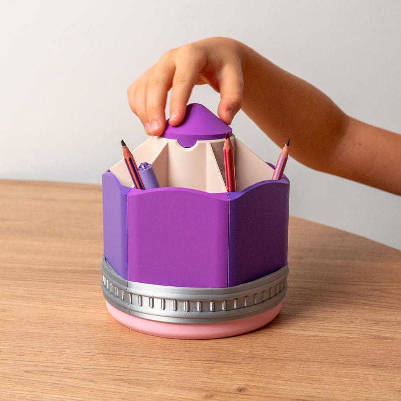Portalápices para niños: organizador de escritorio colorido para niños imagen 15