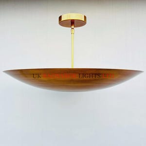 6 Light Elegant Ceiling Flush mount Light, Pendant Mid Century Modern Raw Brass Sputnik Chandelier light Fixture