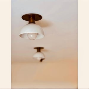 Flush Mount Ceiling Light | Modern Brass Vanity Light Kitchen Light Fixture,