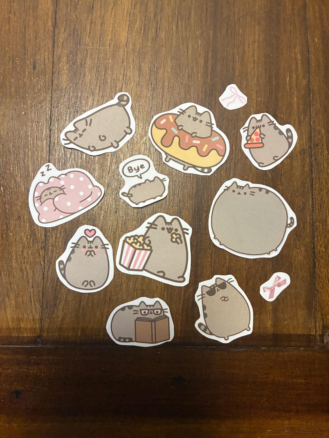 10x Cute Pusheen Sticker Pack - Etsy Australia