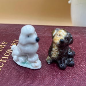 Vintage Wade Whimsies Dog Figurines