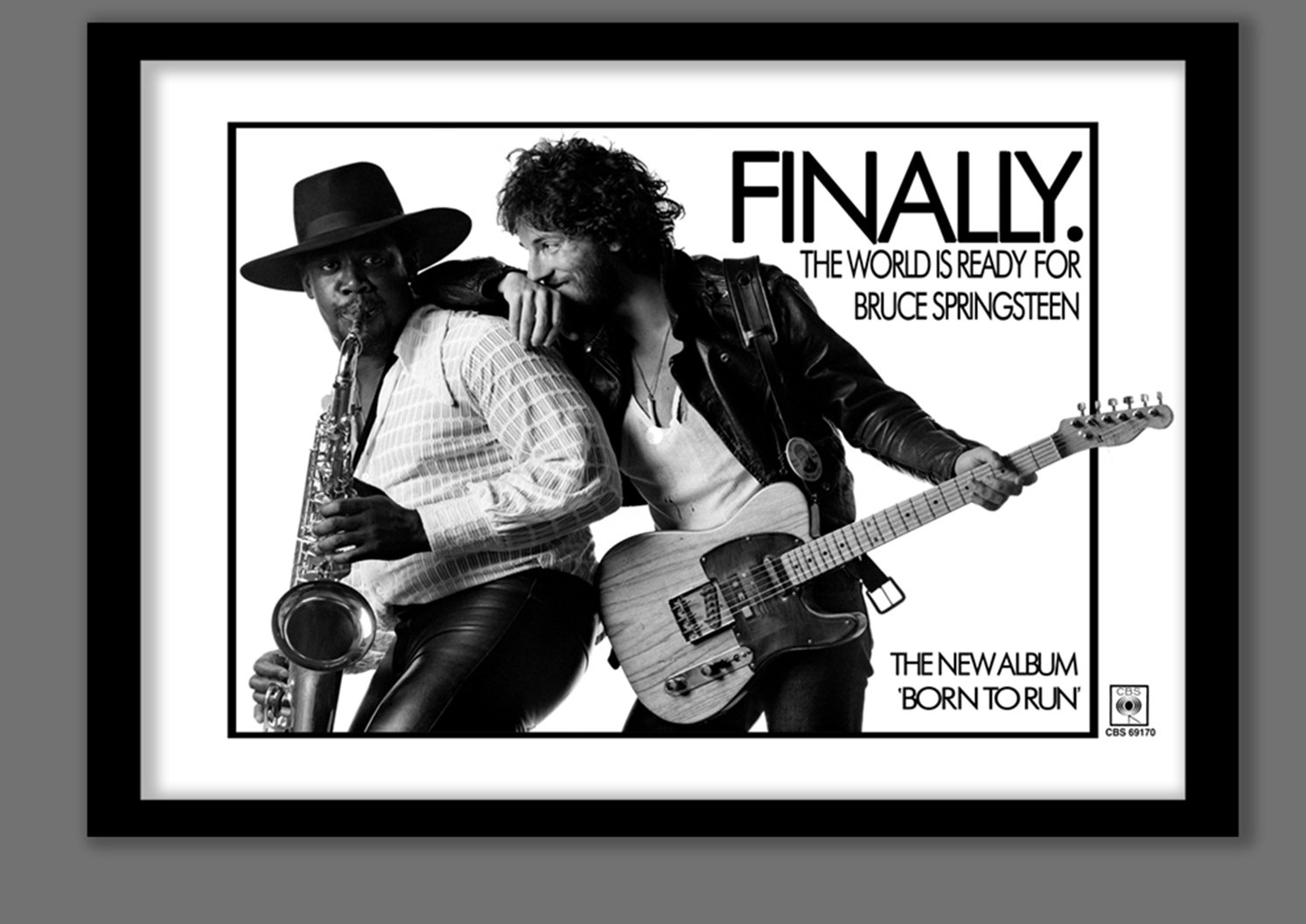 Bruce Springsteen Poster. Born to Run promo poster. | Etsy