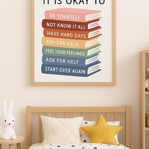 Motivational Artwork, Motivational Kids Art, Classroom Posters Quotes, Educational Wall Art, Be Yourself, Playroom Wall Art Decor