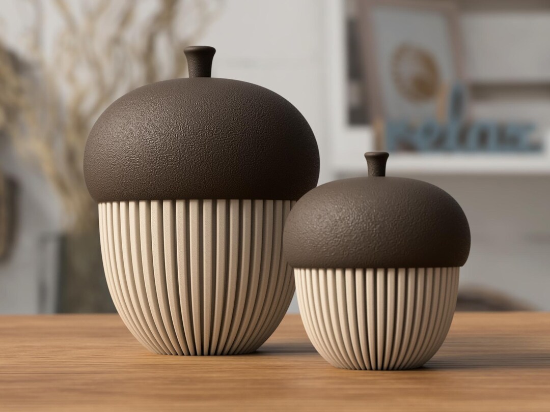 Acorn Decorative Container – 3d-printed Autumn Decoration / Storage ...