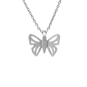 Dainty Sterling Silver Butterfly Necklace
