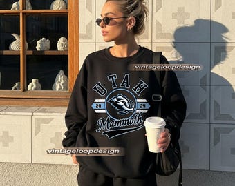 Vintage Utah Mammoth Hockey Sweatshirt, Hockey Fan Gift