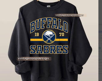 Vintage Buffalo Sabres Hockey Sweatshirt, Fan Gift