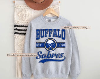 Vintage Buffalo Sabres Hockey Sweatshirt, Fan Gift