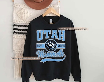 Vintage Utah Mammoth Hockey Sweatshirt, Fan Gift