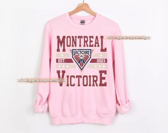 Montreal Victoire Sweatshirt, Vintage Victoire Shirt, Montreal Hockey Frauen Pullover, Hockey Frauen Sweatshirt, Victoire Sweatshirt