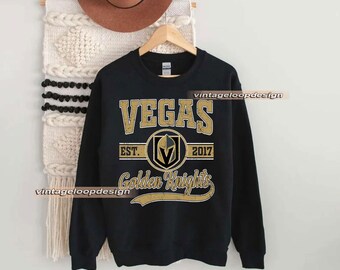 Sudadera vintage de los Vegas Golden Knights, regalo para aficionados al hockey