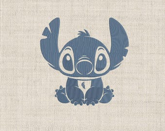 Lilo And Stitch Embroidery Design, Stitch Embroidery Design Files, Cartoon Embroidery Design, 2 Sizes Cute Stitch Embroidery Designs