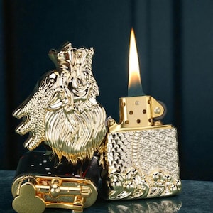 Silver Dragon Flame Lighter Rare Metallic Zippo Style Gift for Him Gothic Torch Engraved Collectible Unique Groomsmen Gift Myth Warrior gift