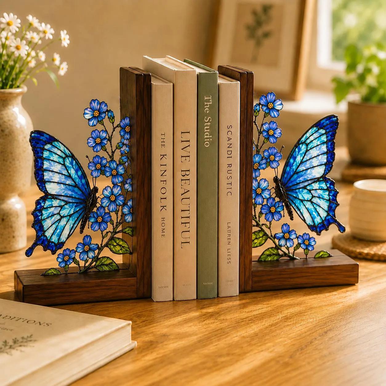 Blue Bookends - Etsy
