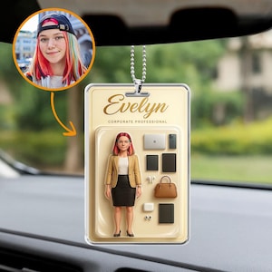 Custom Action Figure from Your Photo, Photo Custom Action Figure Acrylic Block, Car Ornament, Personalized Toy Box, Unique Gift for Friends