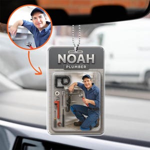 Custom Action Figure, Photo Custom Action Figure Acrylic Block, Car Ornament, Ornament, Personalized Toy Box, Unique Workman Decor