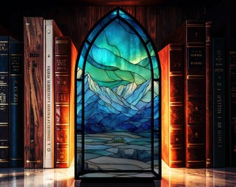 Fantasy Night Court–Inspired Book Nook with Candle Light, Night Court Book Nook, Fantasy Bookshelf Insert Decor Gift, Book Nook Decor Gift