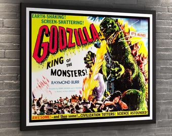 Godzilla Classic Movie Poster FRAME NOT INCLUDED