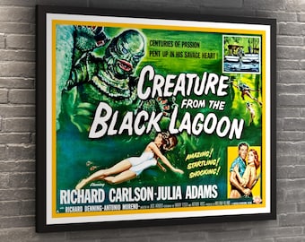 Creature from the Black Lagoon 1954 Classic Movie Poster FRAME NOT INCLUDED