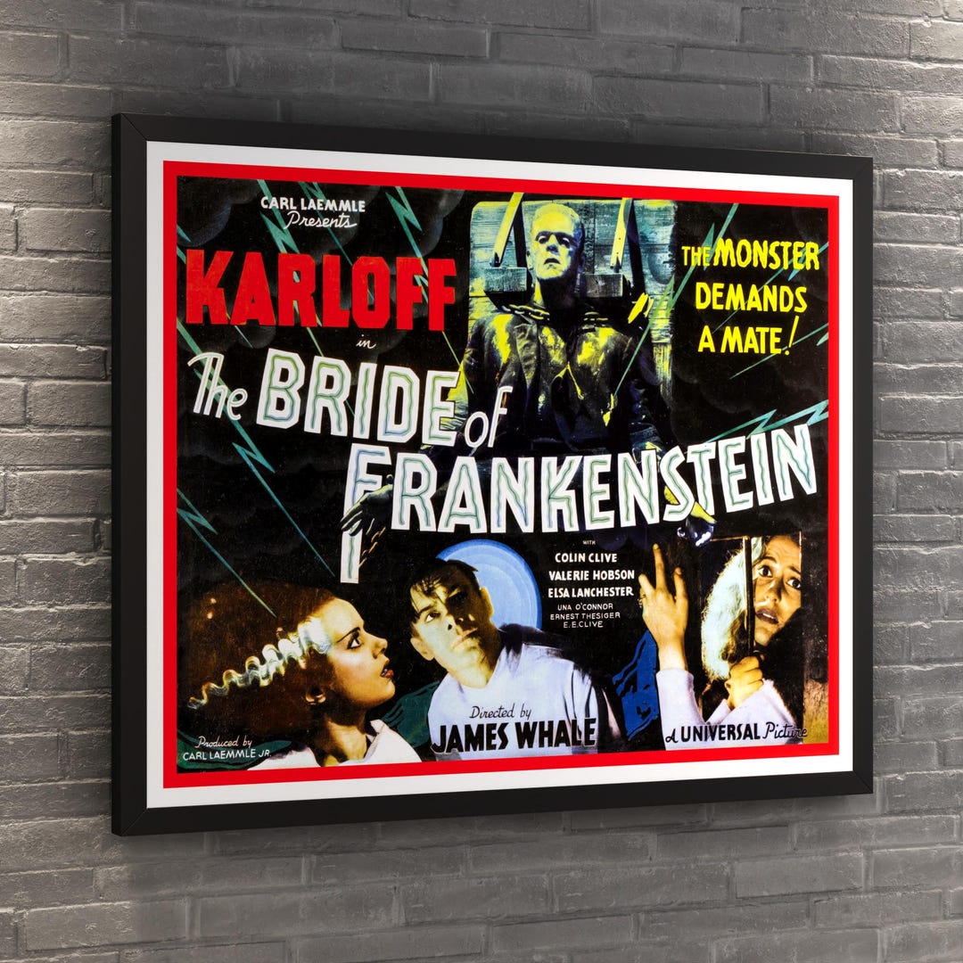 The Bride of Frankenstein Classic Movie Poster FRAME NOT INCLUDED - Etsy