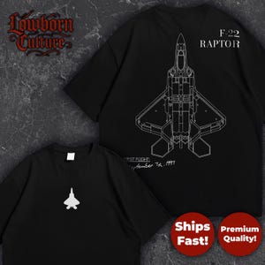 F-22 Raptor T-Shirt: Military Aircraft Tee, Aviation Gift