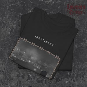 Urban Melancholy T-Shirt: Sad Boy Streetwear with Vintage Gaming Vibes image 3