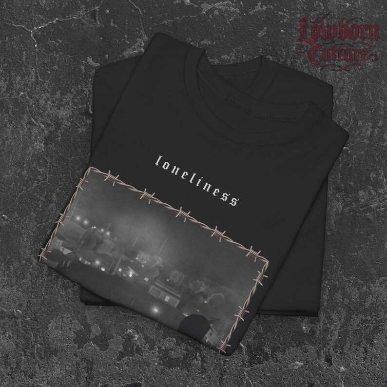 Urban Melancholy T-Shirt: Sad Boy Streetwear with Vintage Gaming Vibes image 3
