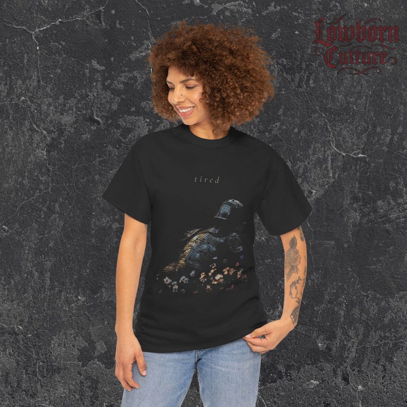 Gothic Tired Knight T-Shirt: Medieval Fantasy Tee image 5