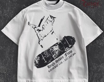 Camiseta de gato patinando: regalo divertido para patinadores