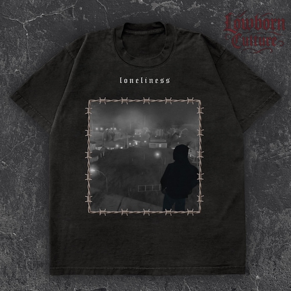 Urban Melancholy T-Shirt: Sad Boy Streetwear with Vintage Gaming Vibes