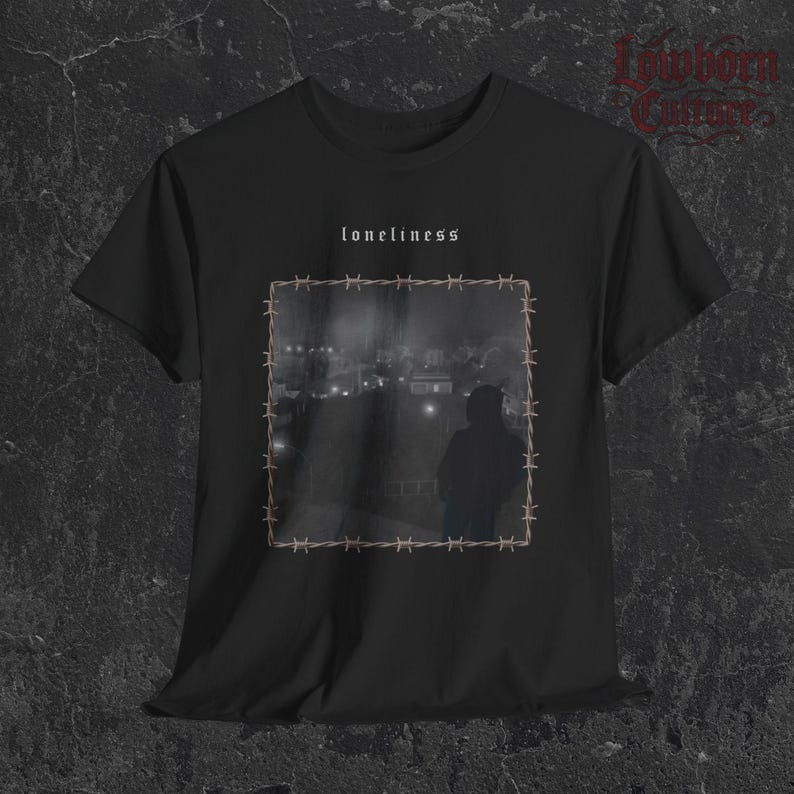 Urban Melancholy T-Shirt: Sad Boy Streetwear with Vintage Gaming Vibes image 4