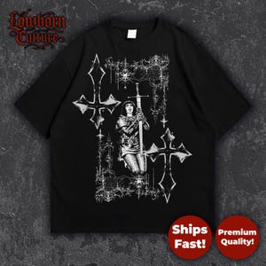 Templar Knight T-Shirt: Medieval Crusader Cross Gothic Tee