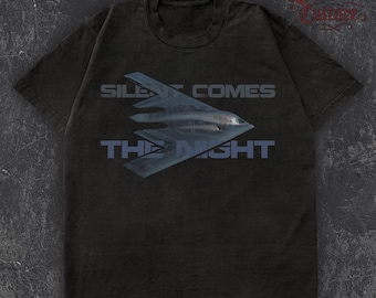 Camiseta gráfica del bombardero furtivo B-2 Spirit: camiseta de aviación táctica